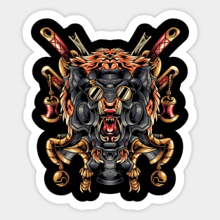 Tiger robot Sticker